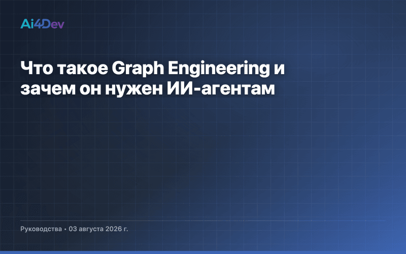 Что такое Graph Engineering и зачем он нужен ИИ-агентам