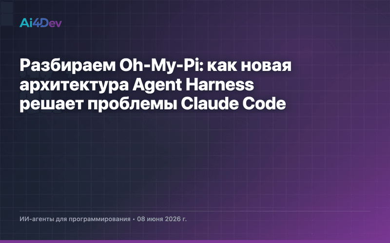 Разбираем Oh-My-Pi: как новая архитектура Agent Harness решает проблемы Claude Code
