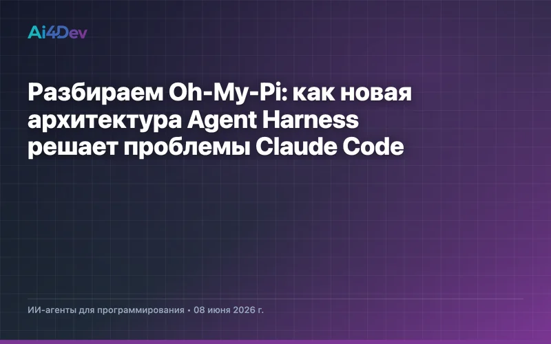 Разбираем Oh-My-Pi: как новая архитектура Agent Harness решает проблемы Claude Code